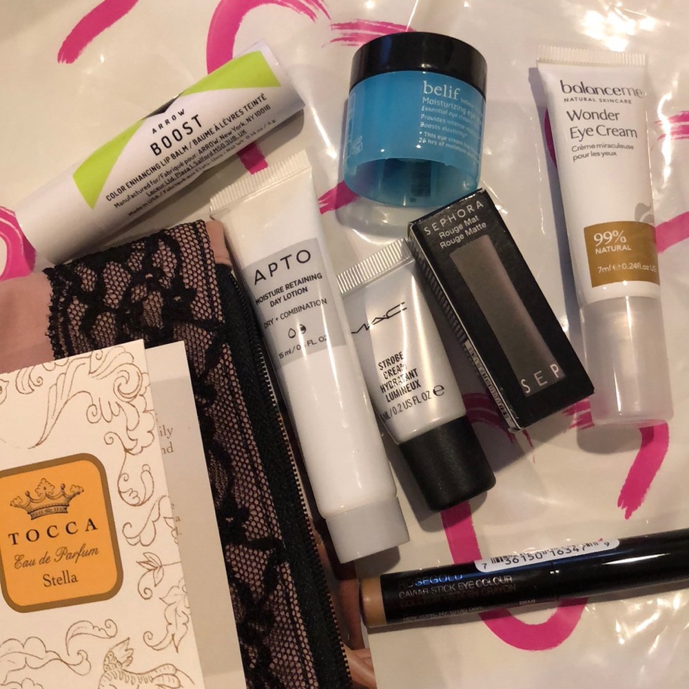 Ipsy Sephora bag 8 samples NWT